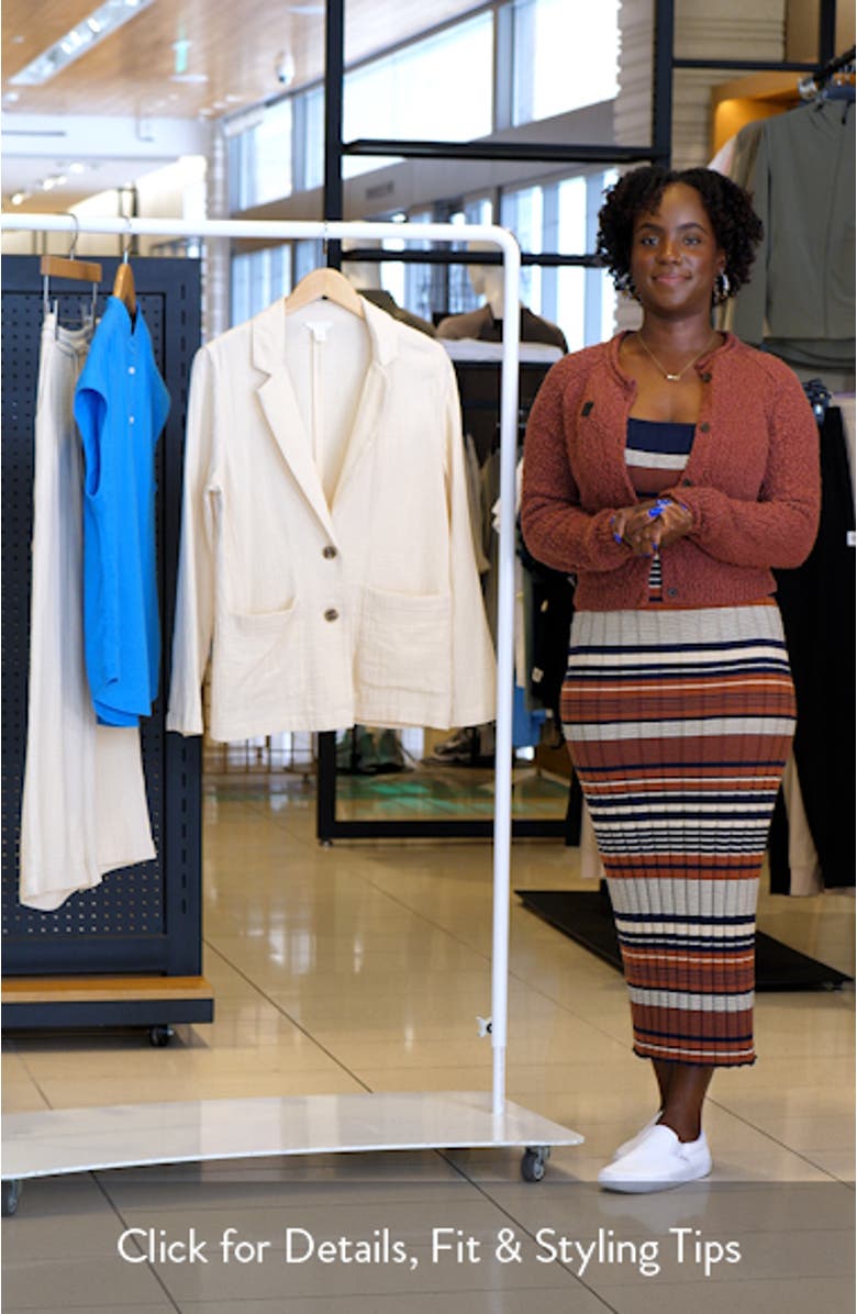 Cotton Gauze Blazer, sales video thumbnail