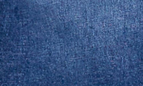 Hint Of Blu Emily Frayed Short Sleeve Denim Button-up Shirt In Caribbean Blue