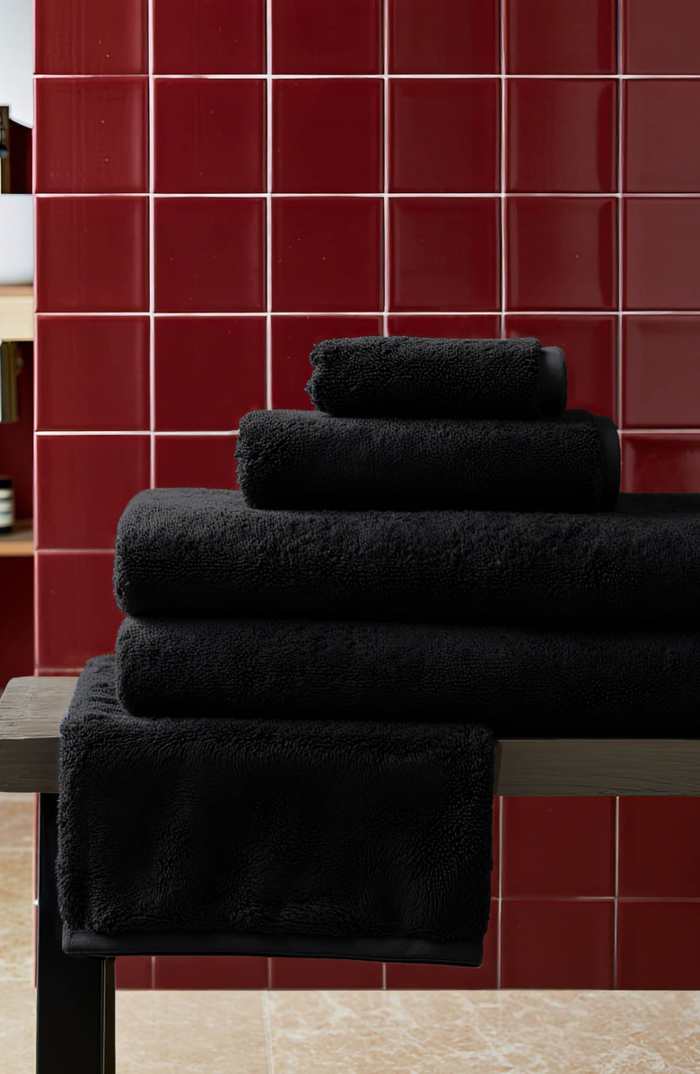 Italic Ultraplush Australian Cotton Luxe Towel Set, Alternate, color, Black