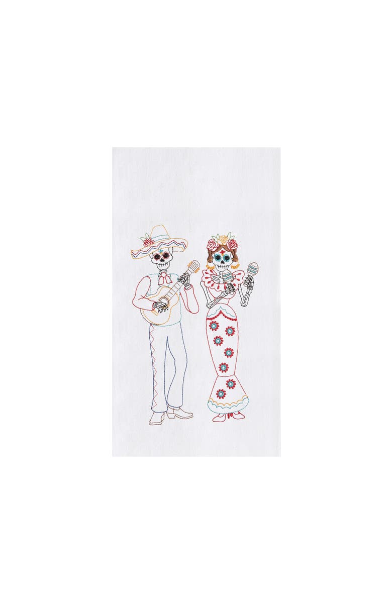 C&F Home Mariachi Skeleton Duo Towel, Main, color, Red