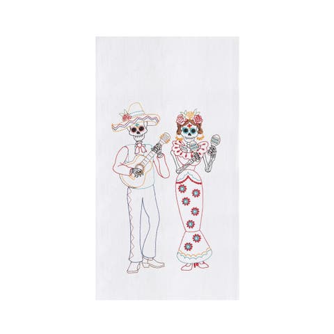 Mariachi Skeleton Duo Towel