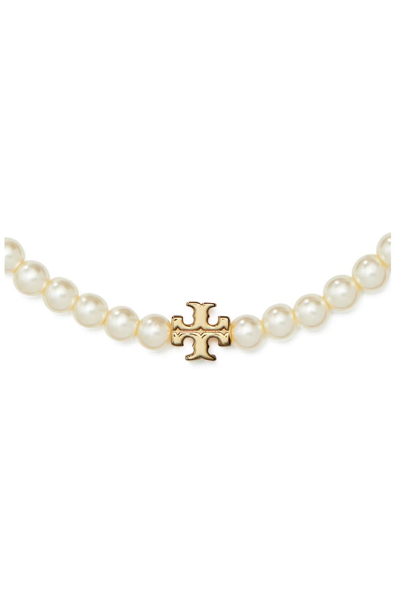 Kira Faux Pearl Bracelet, Alternate, color, TORY GOLD / PEARL