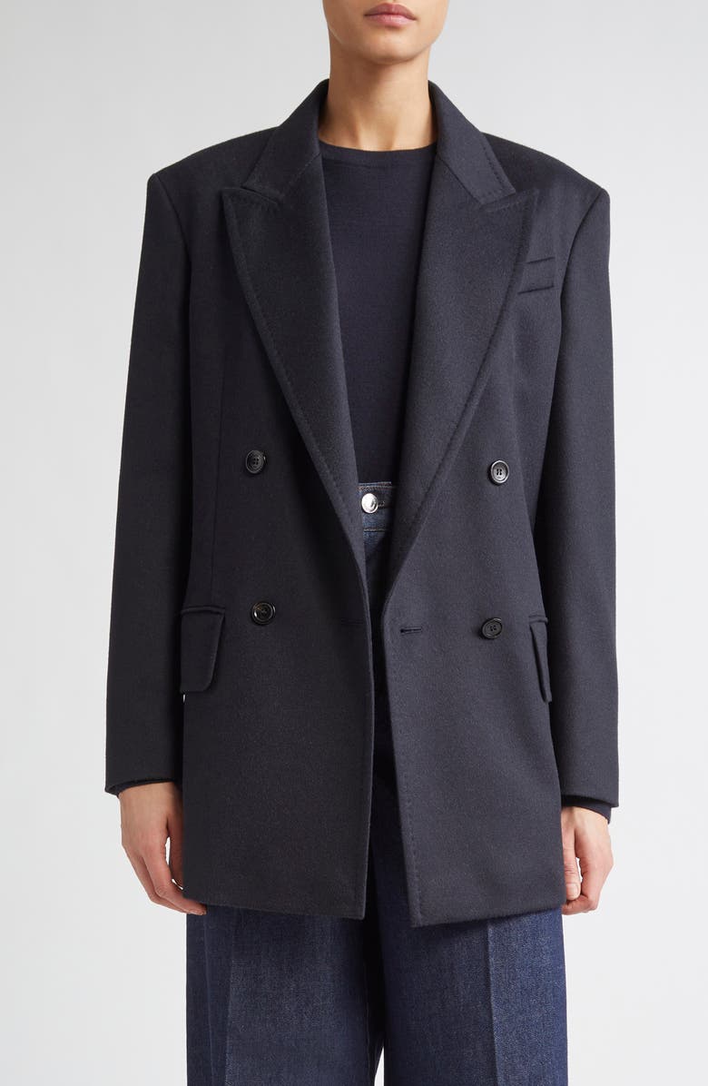 Olimpia Double Breasted Camel Hair Blazer
