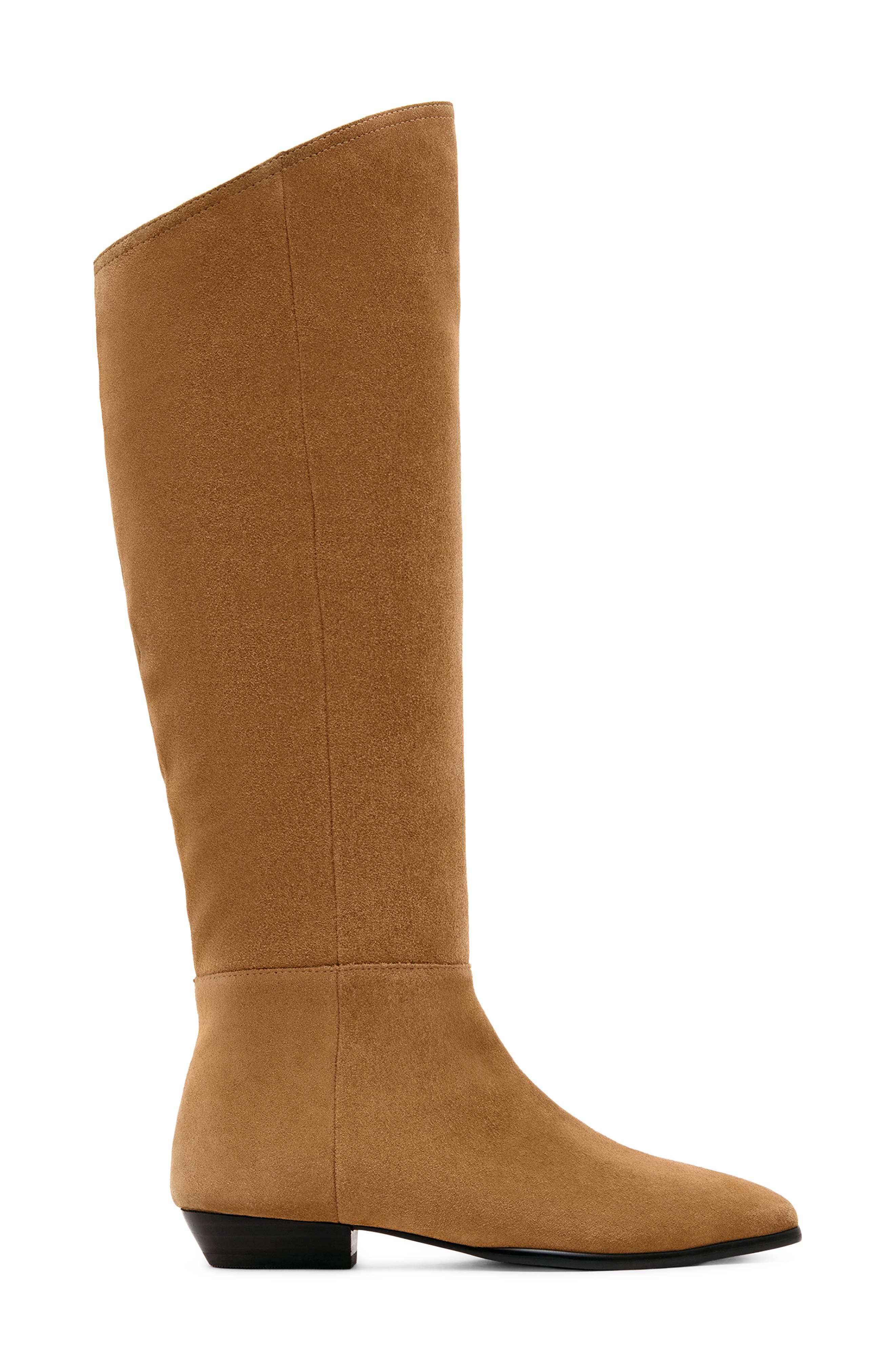 Amias Leather Over the Knee Boot, Alternate, color, TAN SUEDE