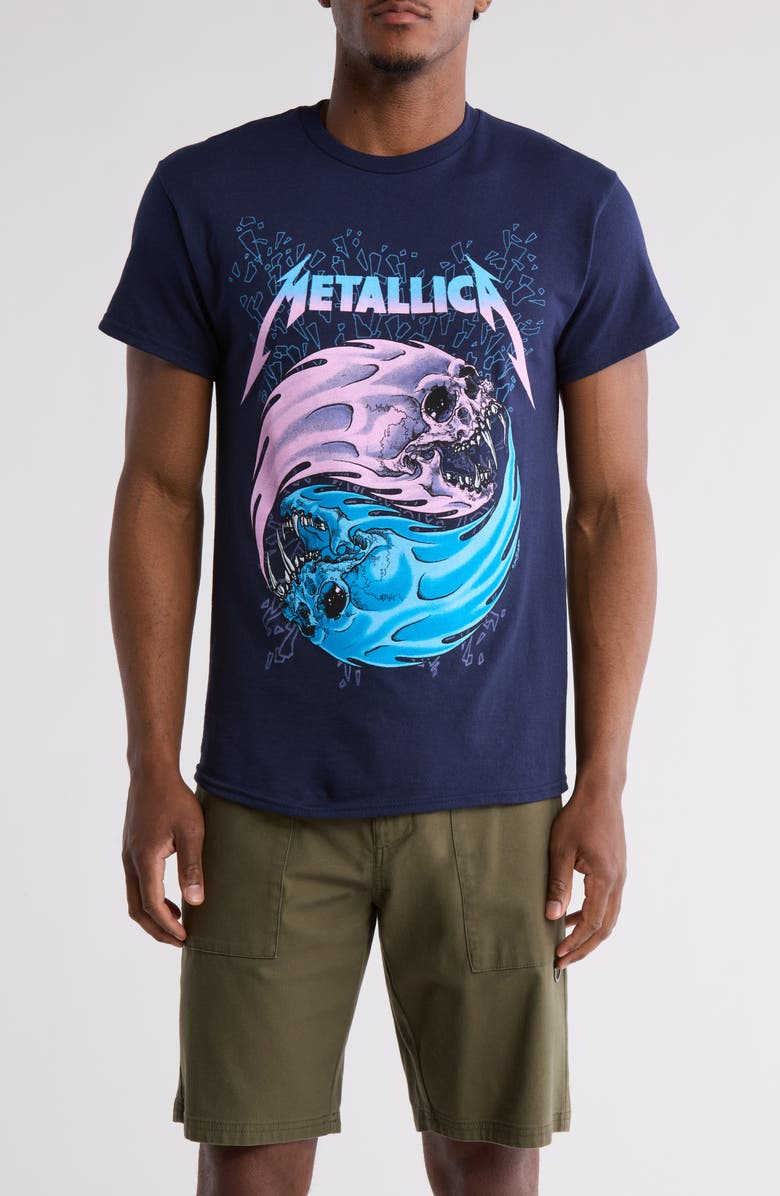 Merch Traffic Metallica Live in Concert Cotton Graphic T-Shirt, Main, color, 