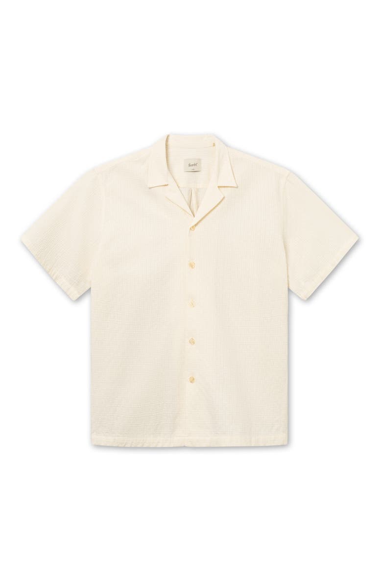 FORET Peer Organic Cotton Camp Shirt, Main, color, 