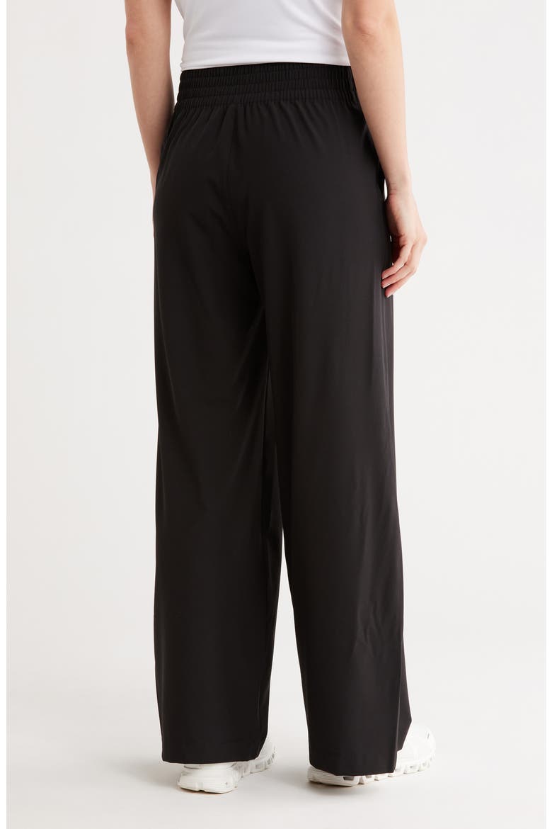 High Waist Wide Leg Pants, Alternate, color, BLACK