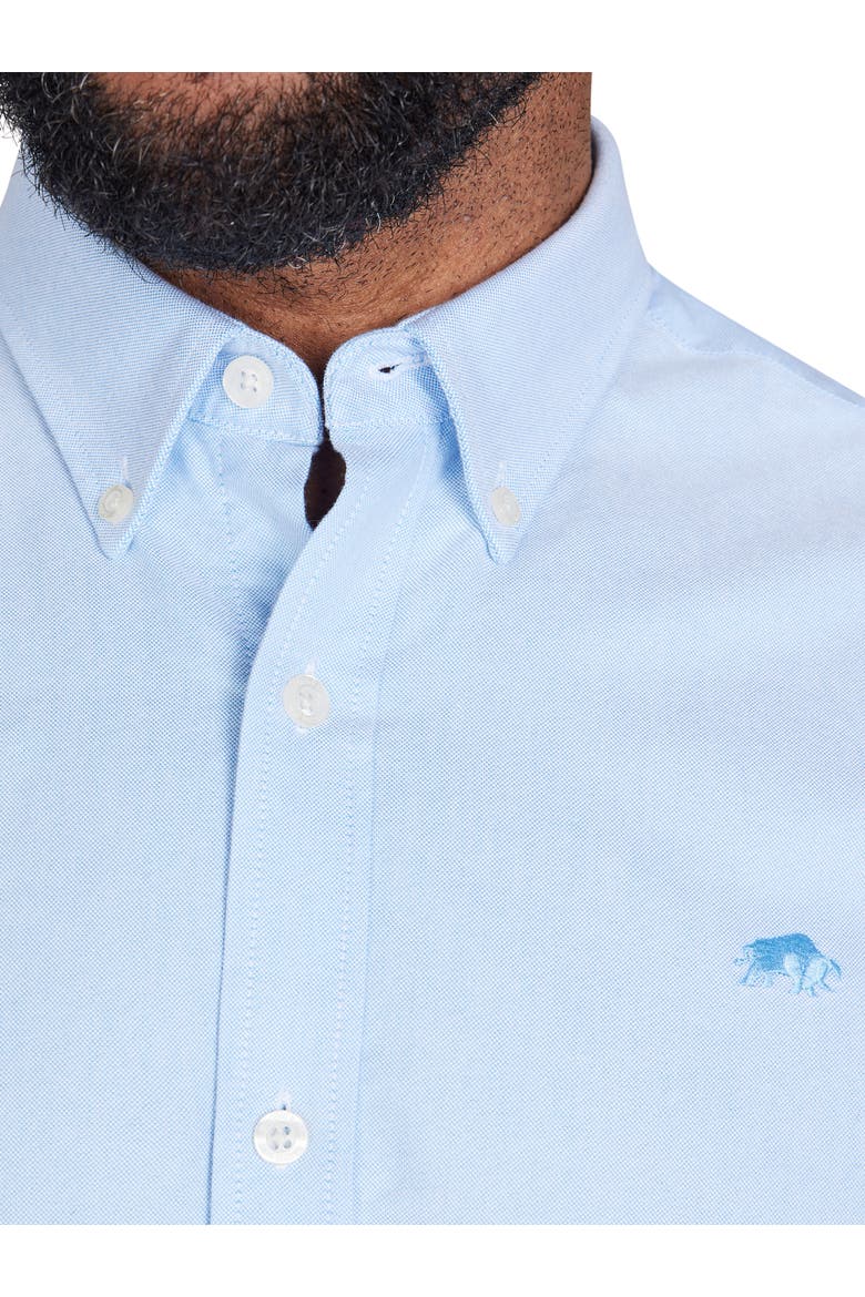 Short Sleeve Lightweight Oxford Shirt, Alternate, color, Sky Blue