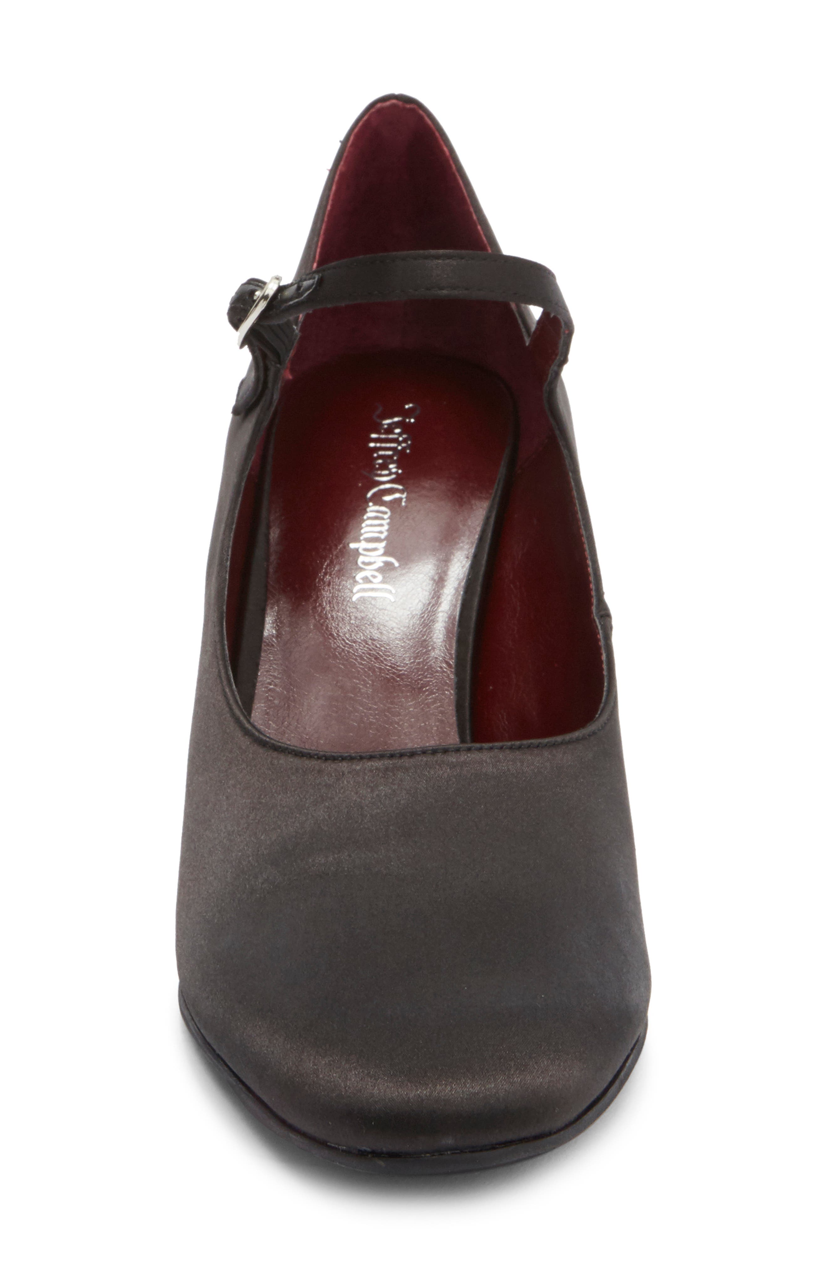 Jeffrey Campbell Gracelyn Mary Jane Pump, Alternate, color, Black Satin