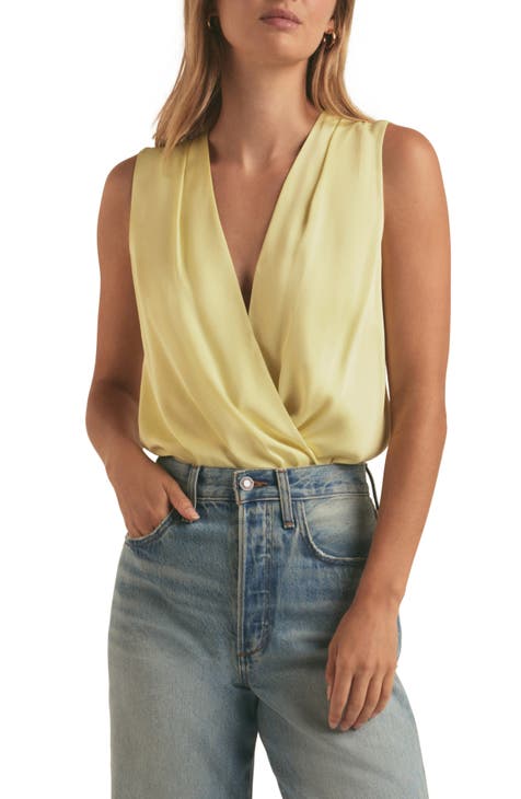 The Date Sleeveless Wrap Bodysuit