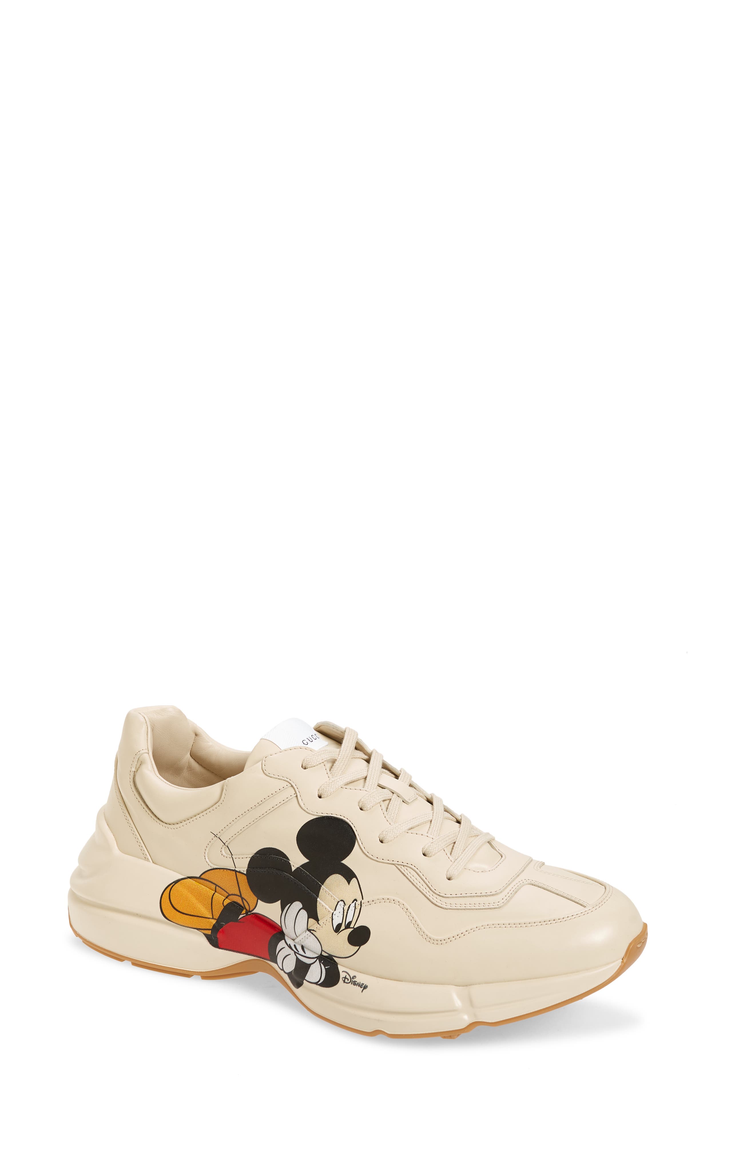Gucci x Disney Rhyton Mickey Mouse Sneaker, Main, color, 