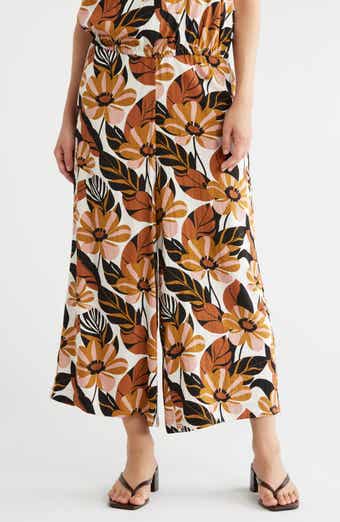 Wide Leg Pull-On Pants