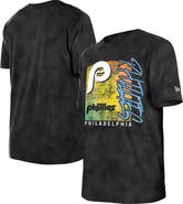 New Era Women's New Era  Black Philadelphia Phillies Sport Classics Enzyme Wash  Oversized T-Shirt