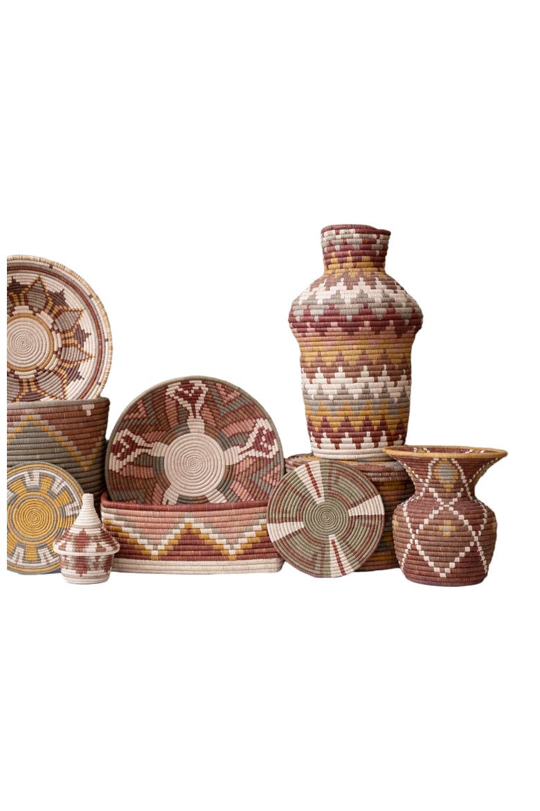 Flower Burst Coffee Basket, Alternate, color, Natural