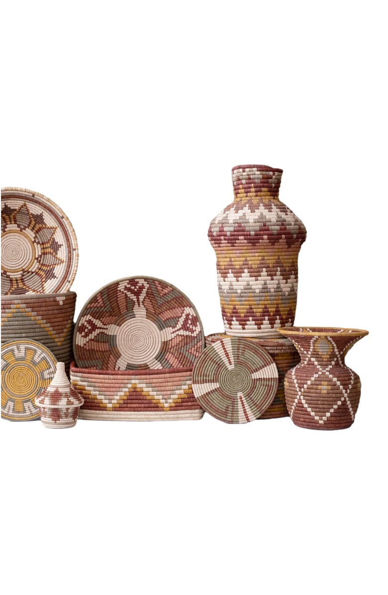 Maadili Collective Flower Burst Coffee Basket, Alternate, color, Natural