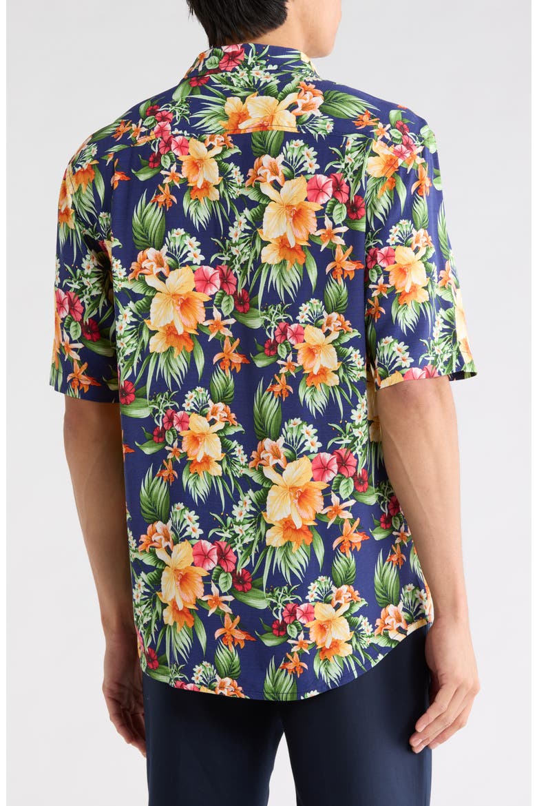 Veracruz Cay Procida Paradise Button Front Shirt, Alternate, color, ECLIPSE