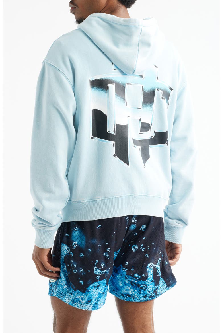 Cold Hearts Badge Zip Hoodie, Alternate, color, BLUE