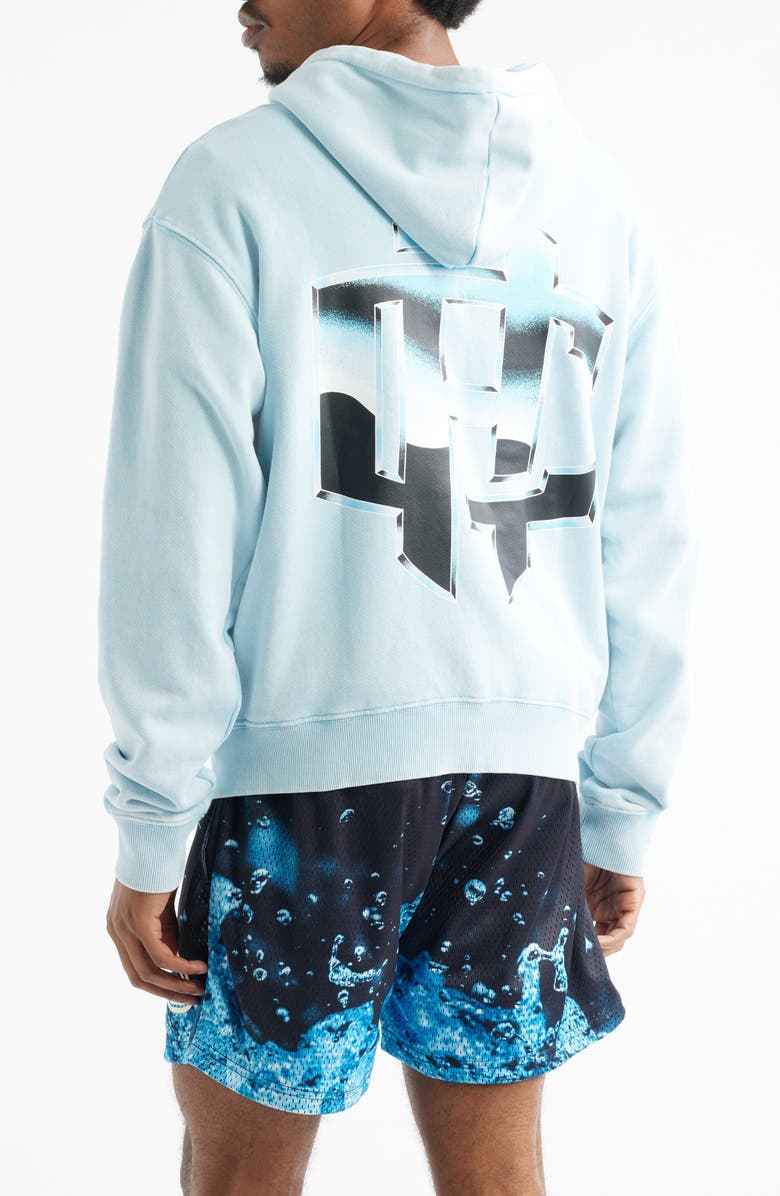 OVERTIME Cold Hearts Badge Zip Hoodie, Alternate, color, Blue