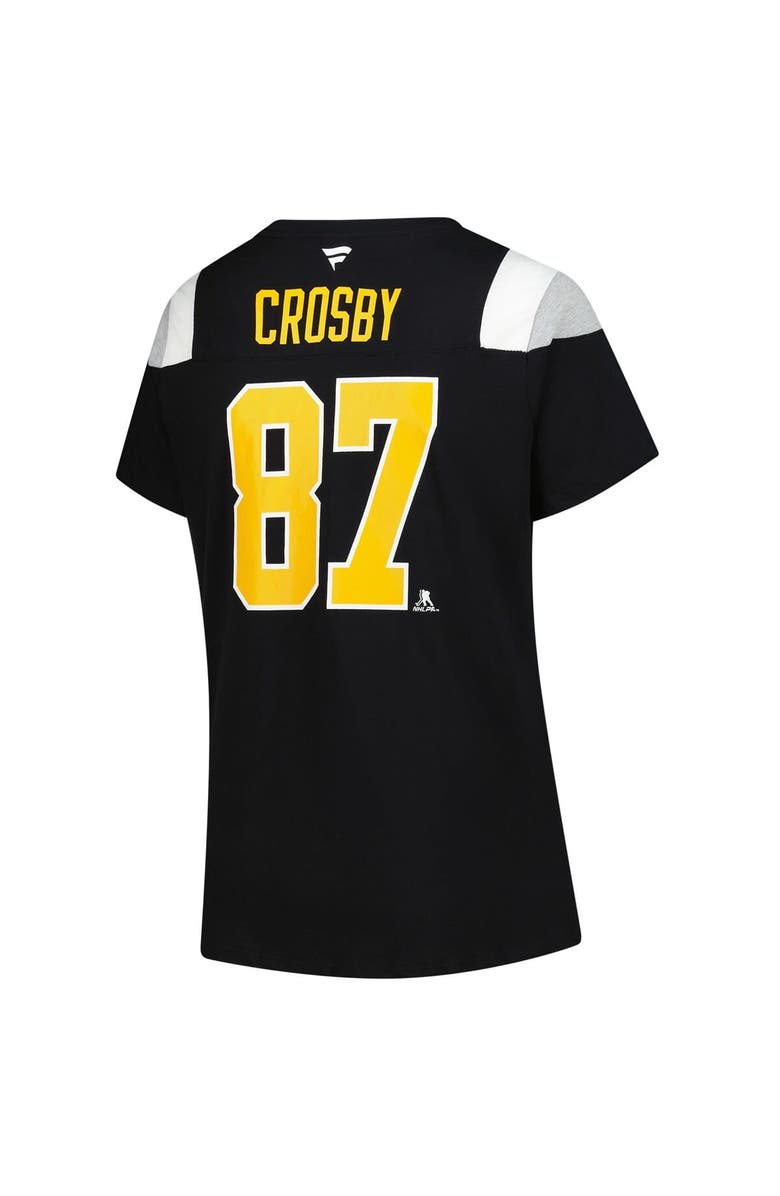 FANATICS Women's Fanatics Sidney Crosby Black Pittsburgh Penguins Plus Size Name & Number Scoop Neck T-Shirt, Alternate, color, Black