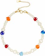 Velvet Luna Pearl Mushroom Choker Necklace