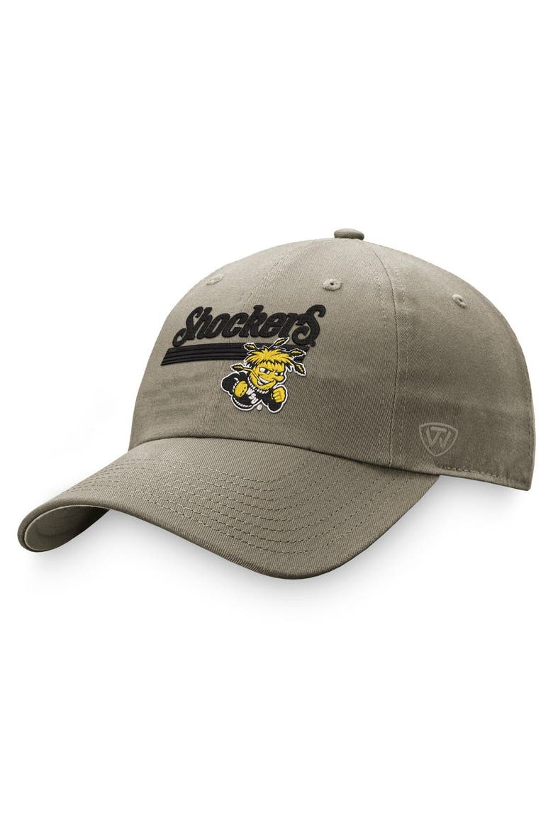 Men's Top of the World Khaki Wichita State Shockers Slice Adjustable Hat, Main, color, Khaki