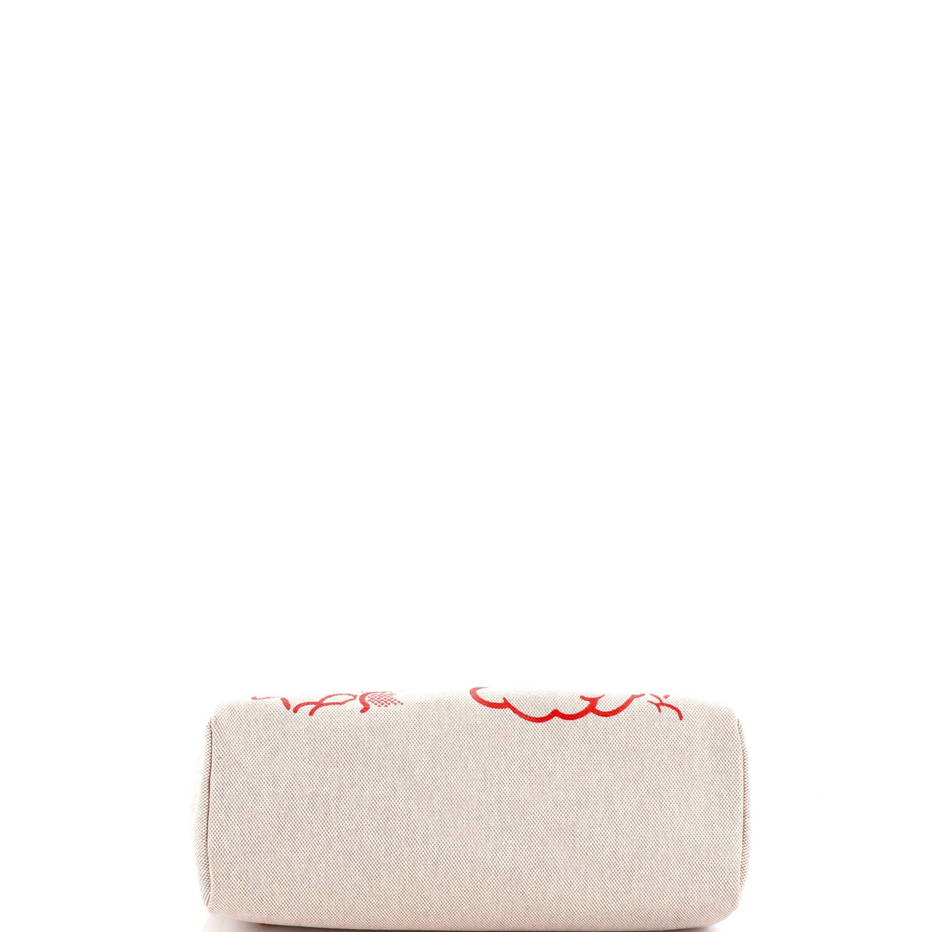 Pre-Owned Hermes Herbag Zip Pegase Pop Toile and Leather 31, Alternate, color, Ecru