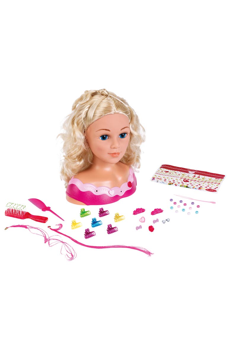 11 Inch Hairdressing Head Little Emma, Alternate, color, Multicolored