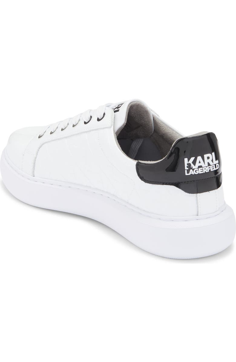 KARL LAGERFELD PARIS Karl Profile Low Top Sneaker, Alternate, color, White