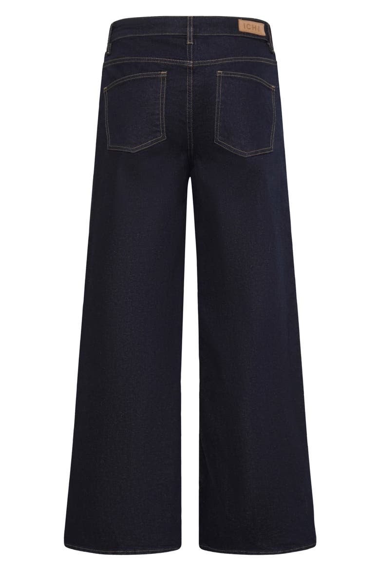 High Waist Wide Leg Jeans, Alternate, color, DENIM AUTH BLUE
