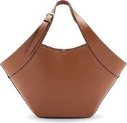MANGO Large Faux Leather Shoulder Bag