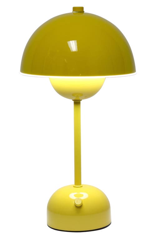 Lalia Home Touch Activated Wireless Lamp In Yellow