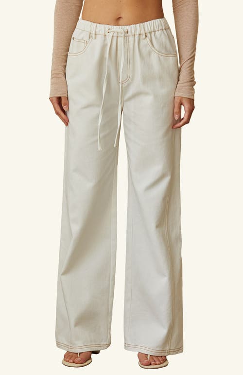 CRESCENT CRESCENT WHITE DENIM PANTS