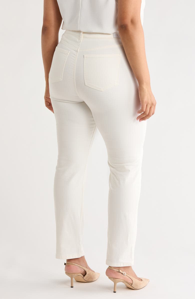 Anne Klein Leo Straight Leg Jeans, Alternate, color, White Dove