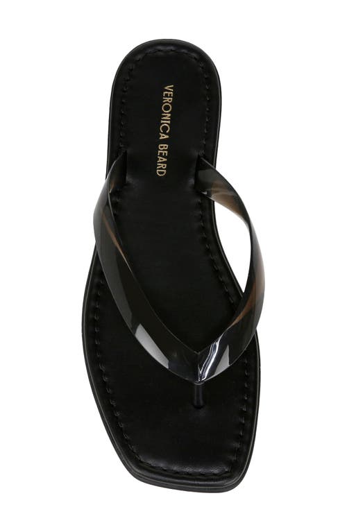 Veronica Beard Clea Flip Flop In Black