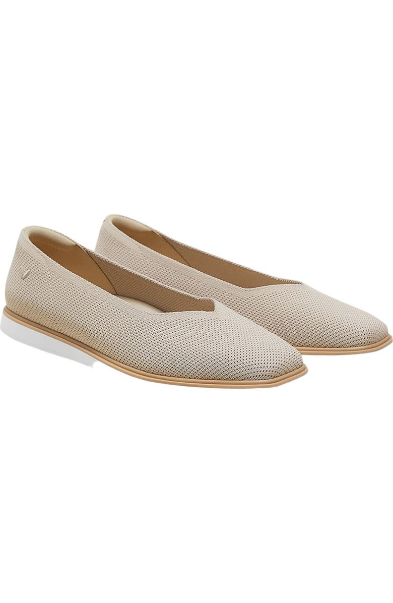 VIVAIA Square-Toe All-Day Standing Flats, Main, color, Almond