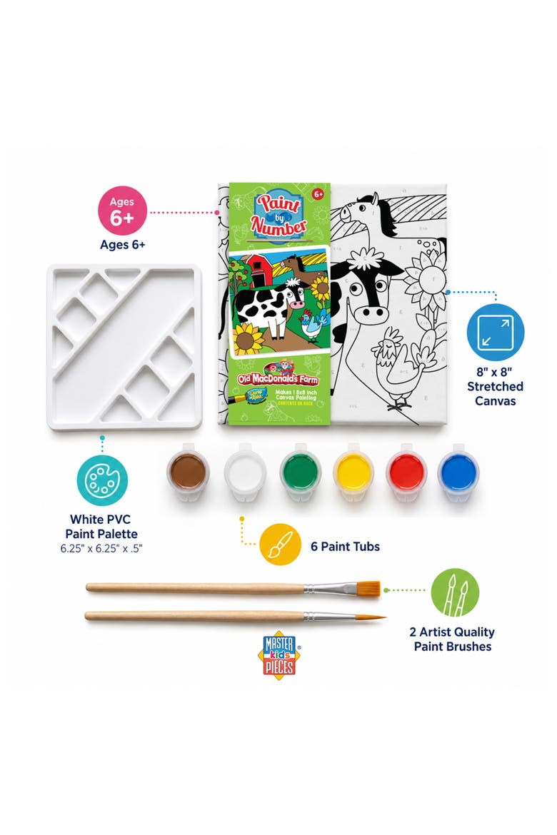 Old MacDonald - Paint by Number Kids, Alternate, color, Multicolor