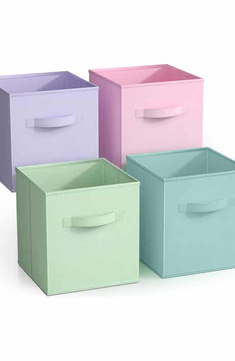 SORBUS 4-Pack Collapsible Storage Cubes