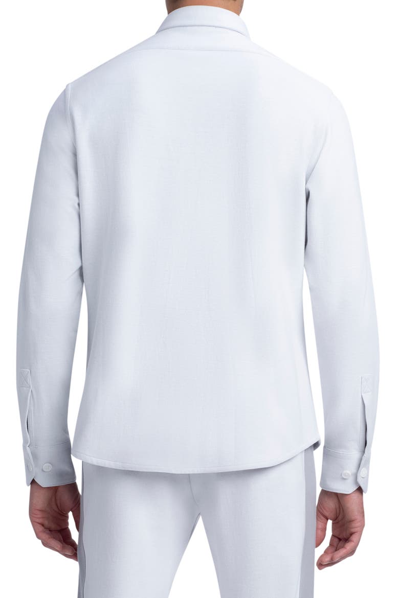 Comfort Stretch Shirt Jacket, Alternate, color, CHALK