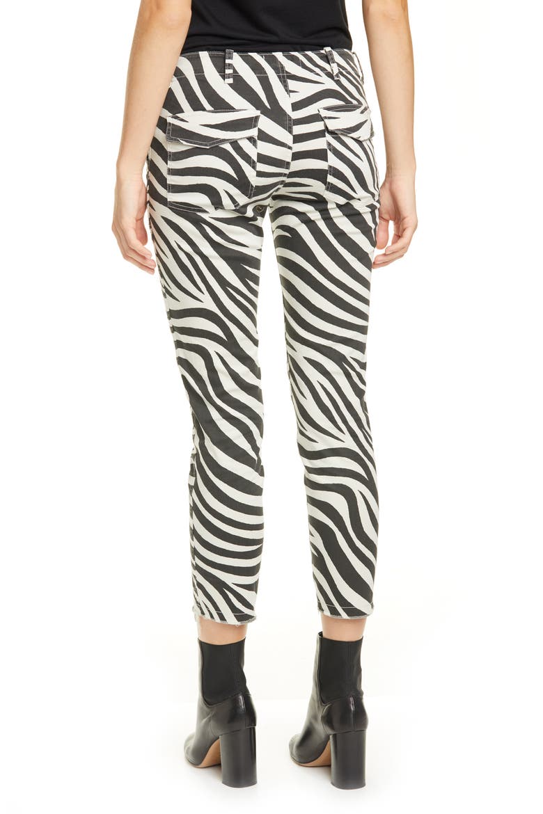 Jenna Tiger Print Crop Pants, Alternate, color, BONE TIGER PRINT