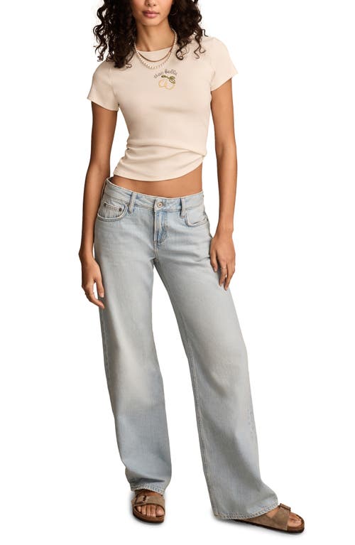 Lucky Brand Baggy Wide Leg Jeans In Blue
