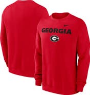 Nike Men's Nike Red Georgia Bulldogs Primetime Primary Stack Pullover Sweatshirt