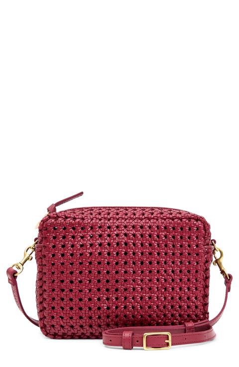 Midi Sac Woven Crossbody Bag