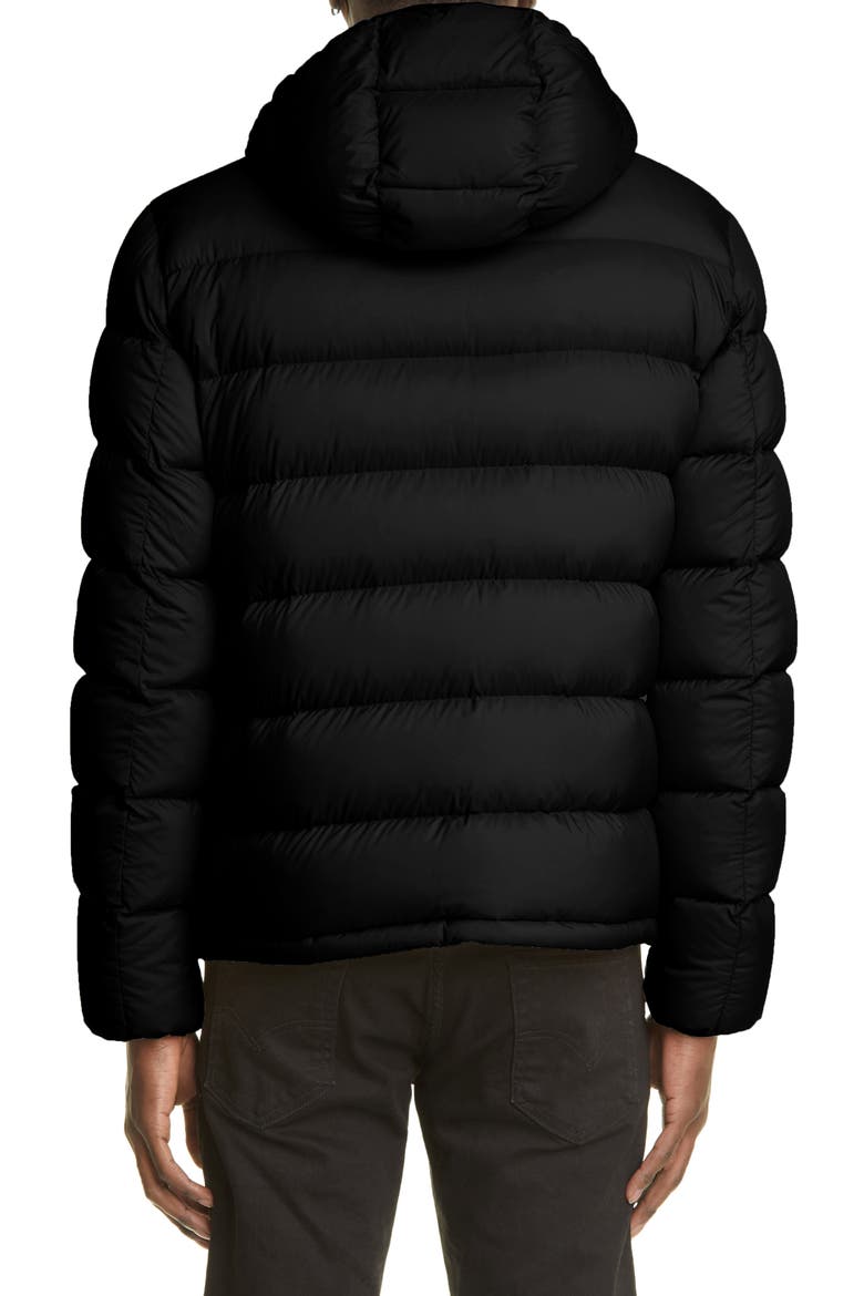 Matte Water Repellent Down Puffer Jacket, Alternate, color, BLACK