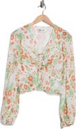 DVF Mary Lurex Long Sleeve Top