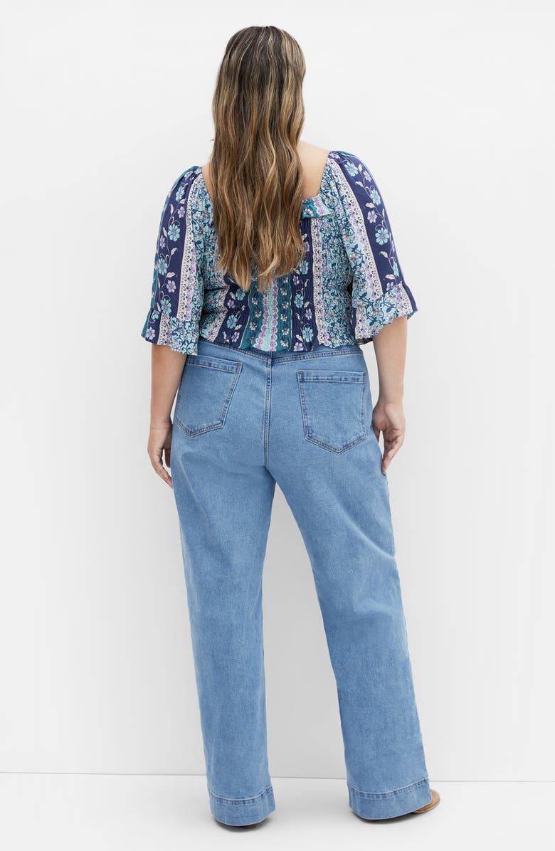 City Chic Samara Print Top, Alternate, color, 