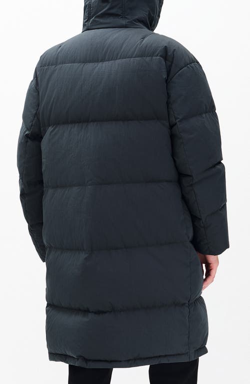 Rag & Bone Victor Down & Feather Fill Cotton Blend Coat In Black