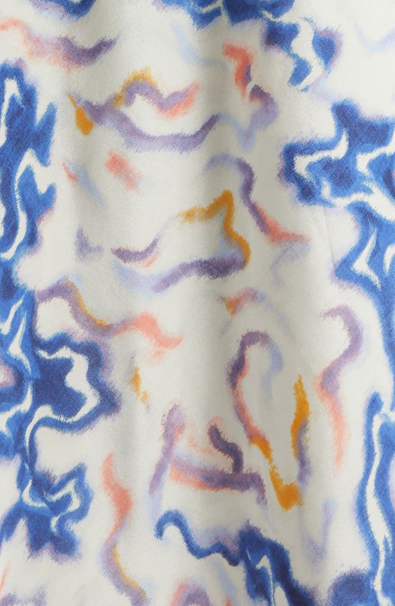 Ulla Johnson Samar Abstract Print Silk Dress, Alternate, color, Prism