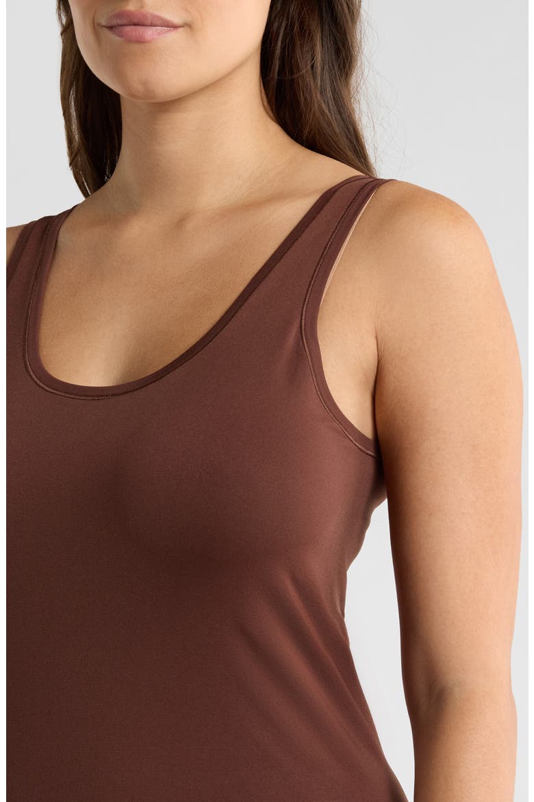 Seamless Layering Tank, Alternate, color, BROWN BITTER