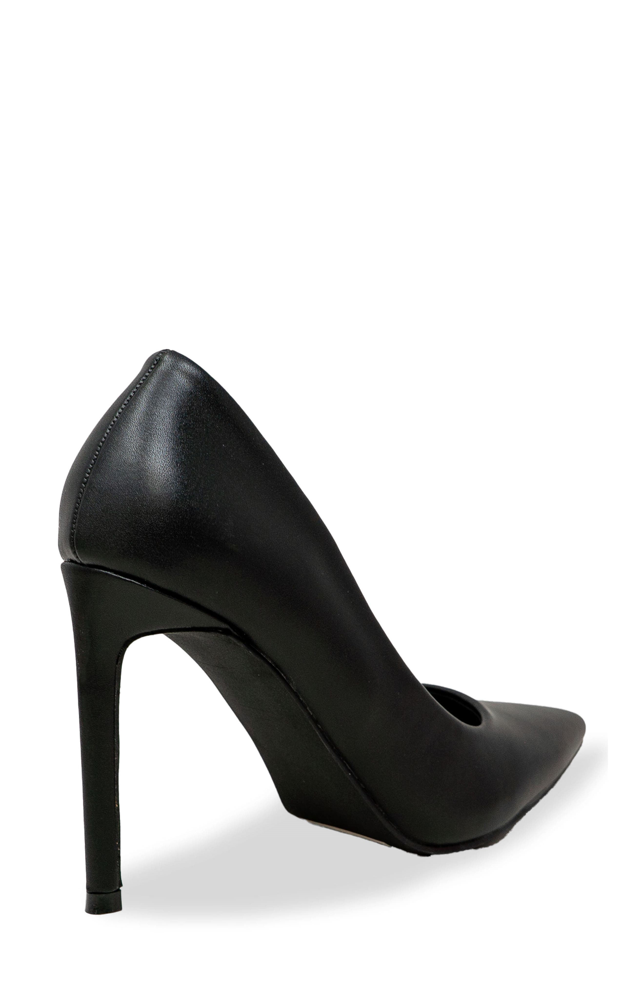 Pointed Toe Stiletto Pump, Alternate, color, BLACK PU