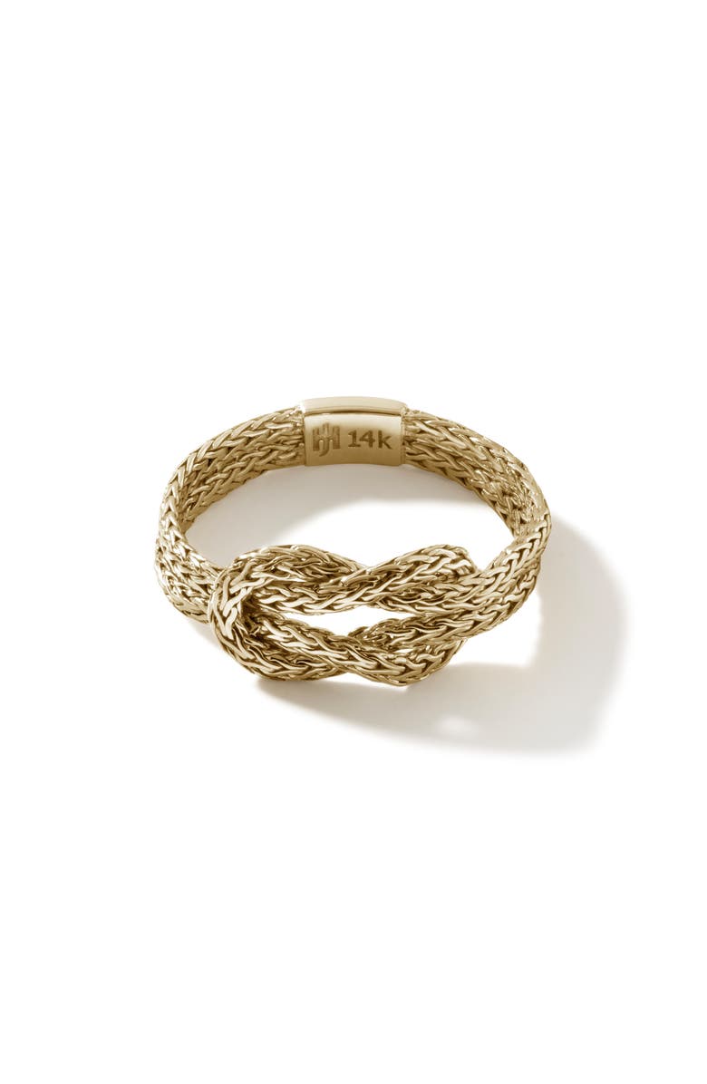 John Hardy Love Knot Ring, 3.6mm, Main, color, Gold